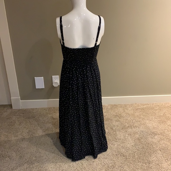 Black polka dot sun dress  size extra small. - Picture 2 of 4